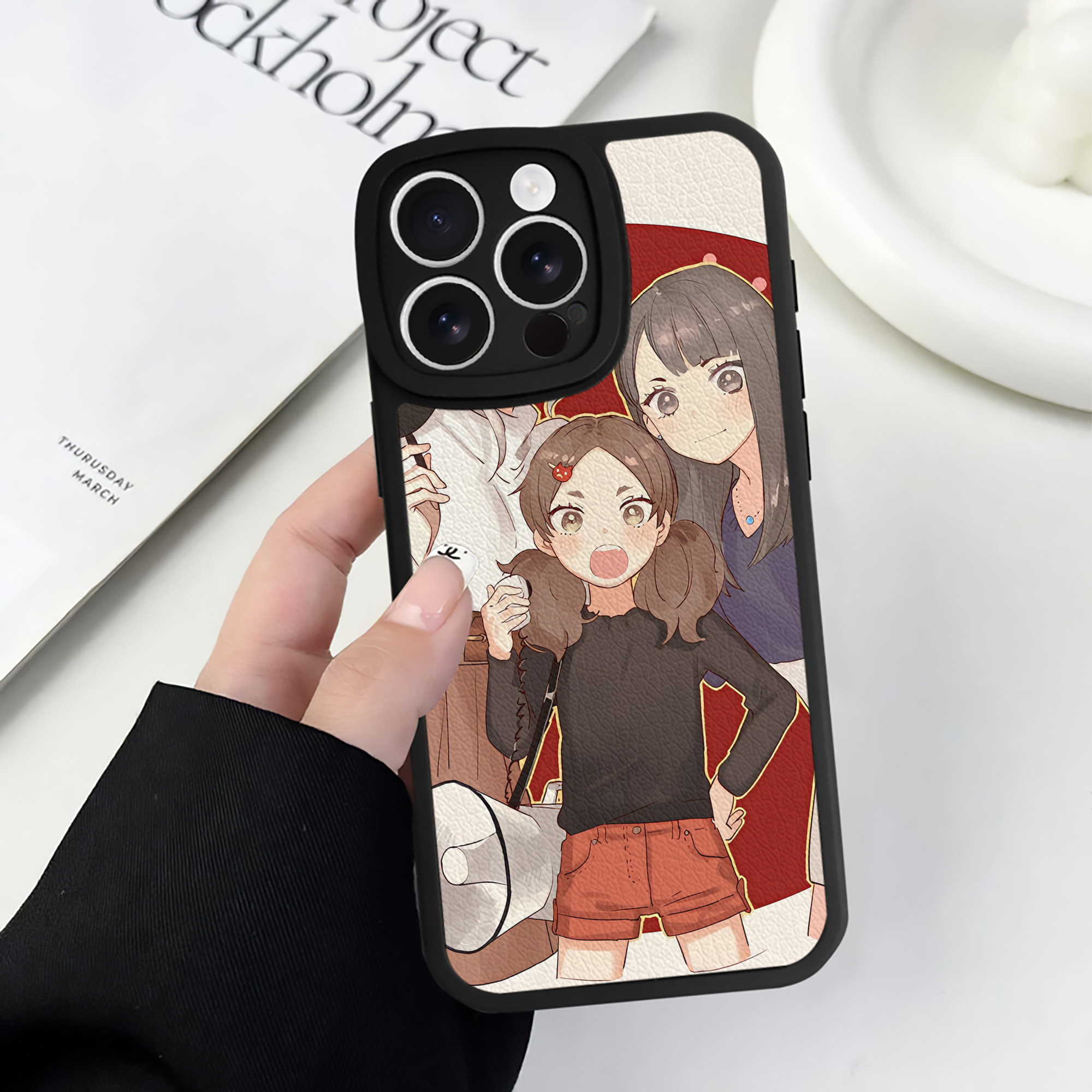（画像用） ハイキュー!! Haikyu!! 【iPhone 16シリーズ対応】シリコンスマホケース（レザー調） 材質：シリコン